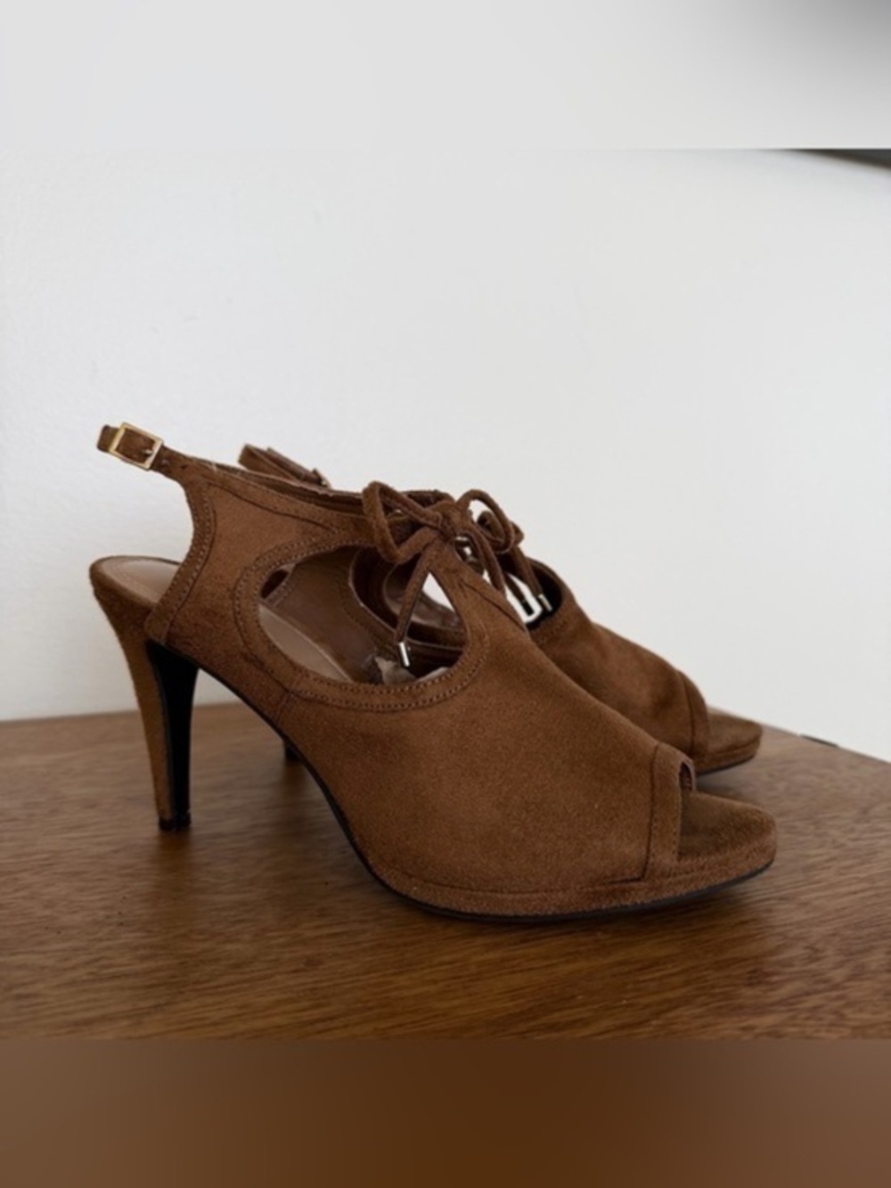 Impo Womens Titan Sling Back
Tan Sandals Slim Heel Peep